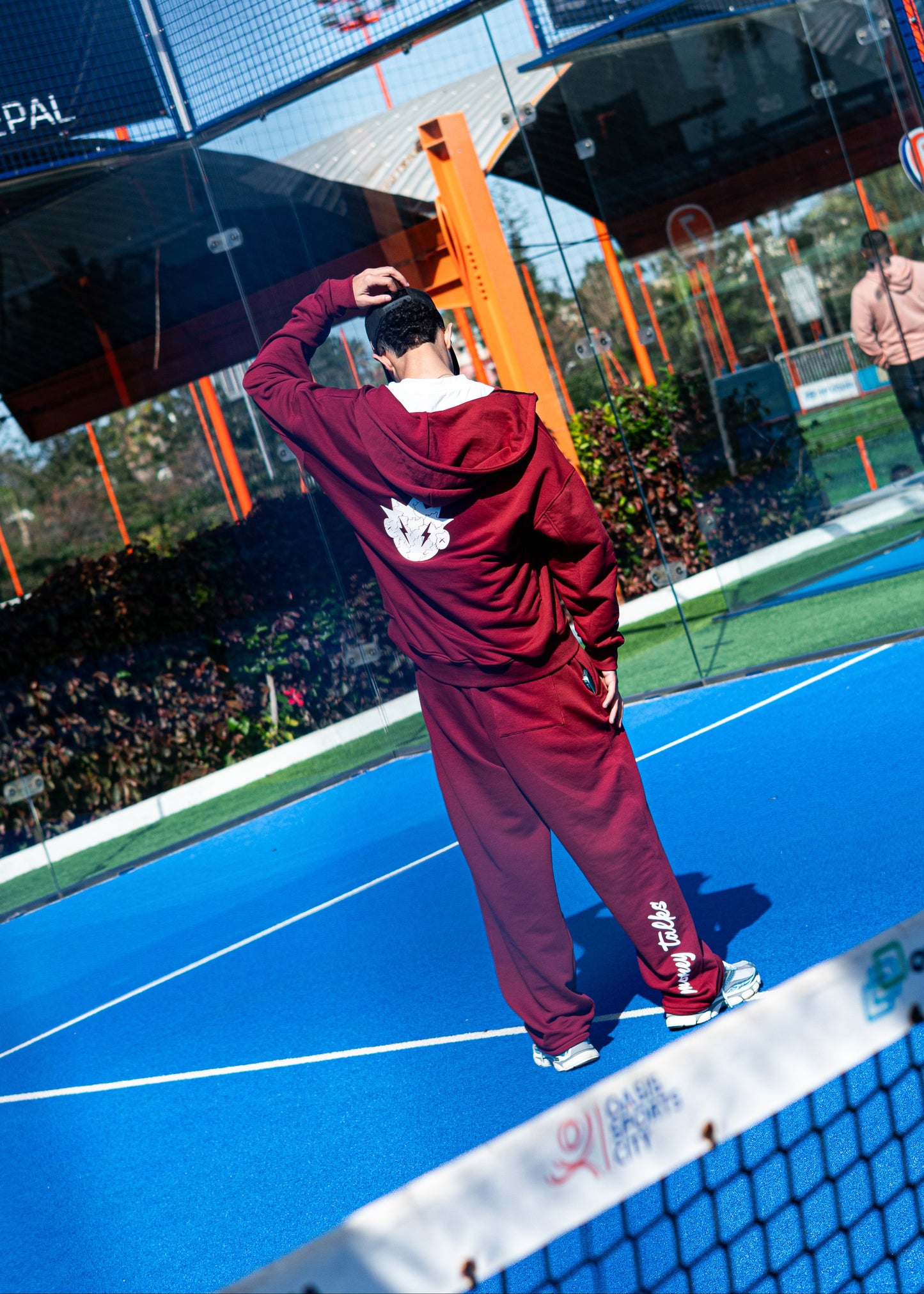 Ensemble Stars Pantalon et Sweat avec capuche zip Edition limitée ( Rouge bordeaux )