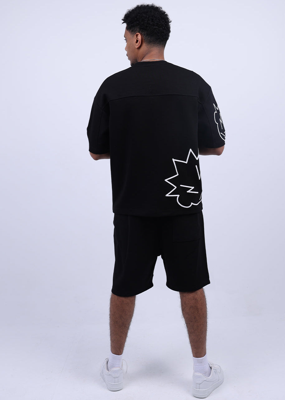 Ensemble skillsboy T-shirt & short ( Black )summer drop