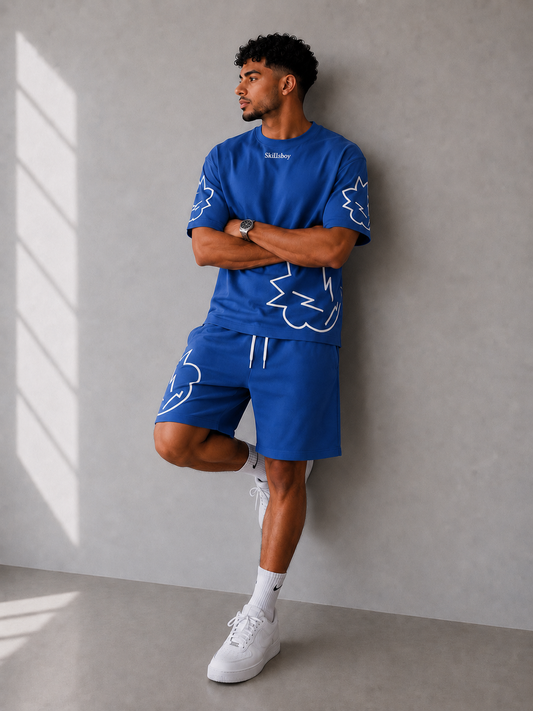 Ensemble skillsboy T-shirt & short ( Bleu ) summer drop