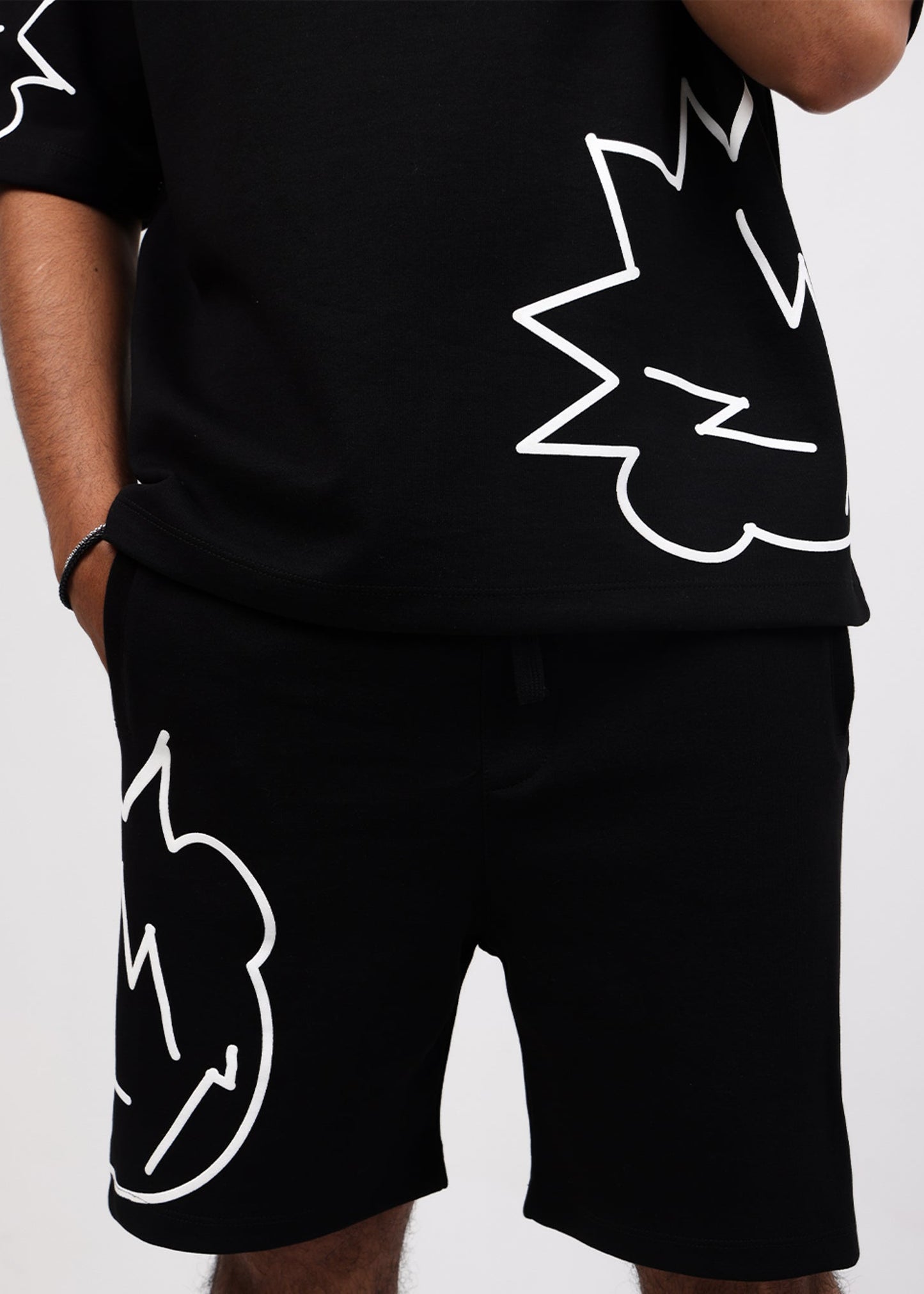 Ensemble skillsboy T-shirt & short ( Black )summer drop