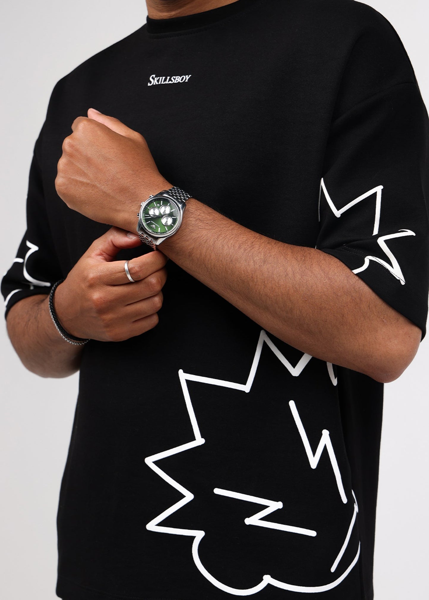 Ensemble skillsboy T-shirt & short ( Black )summer drop