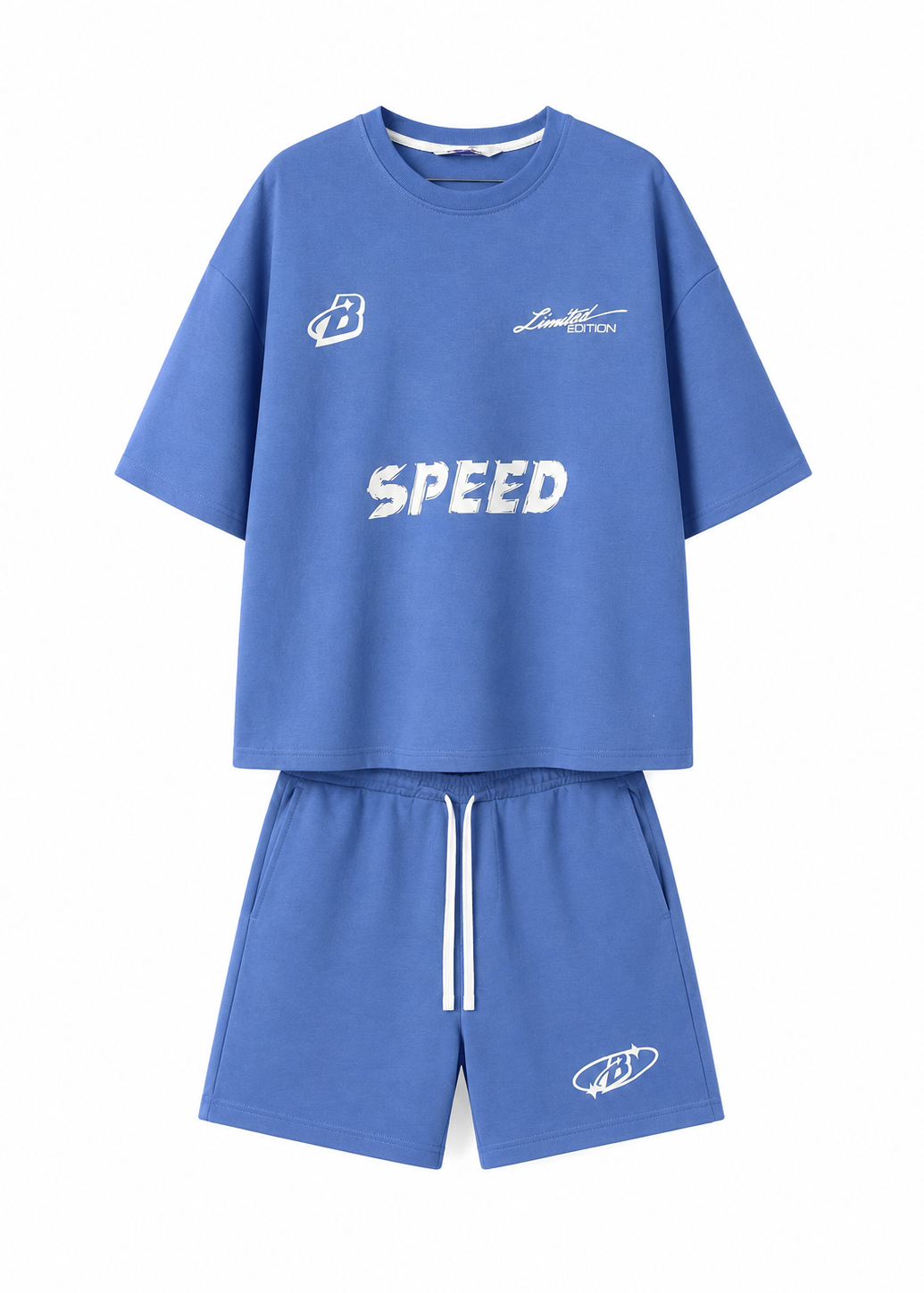 Ensemble Speed T-shirt & short ( Bleu ) summer drop