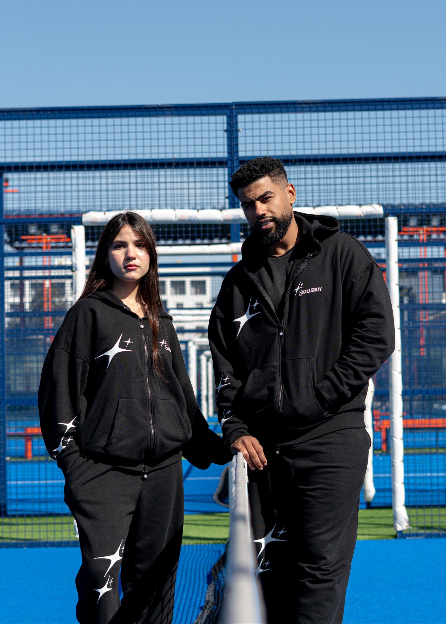 Ensemble Stars Pantalon et Sweat avec capuche zip Edition limitée ( Noir )