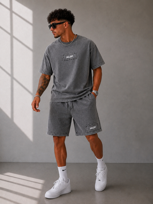 Ensemble Skillsboy T-shirt & short Délavé