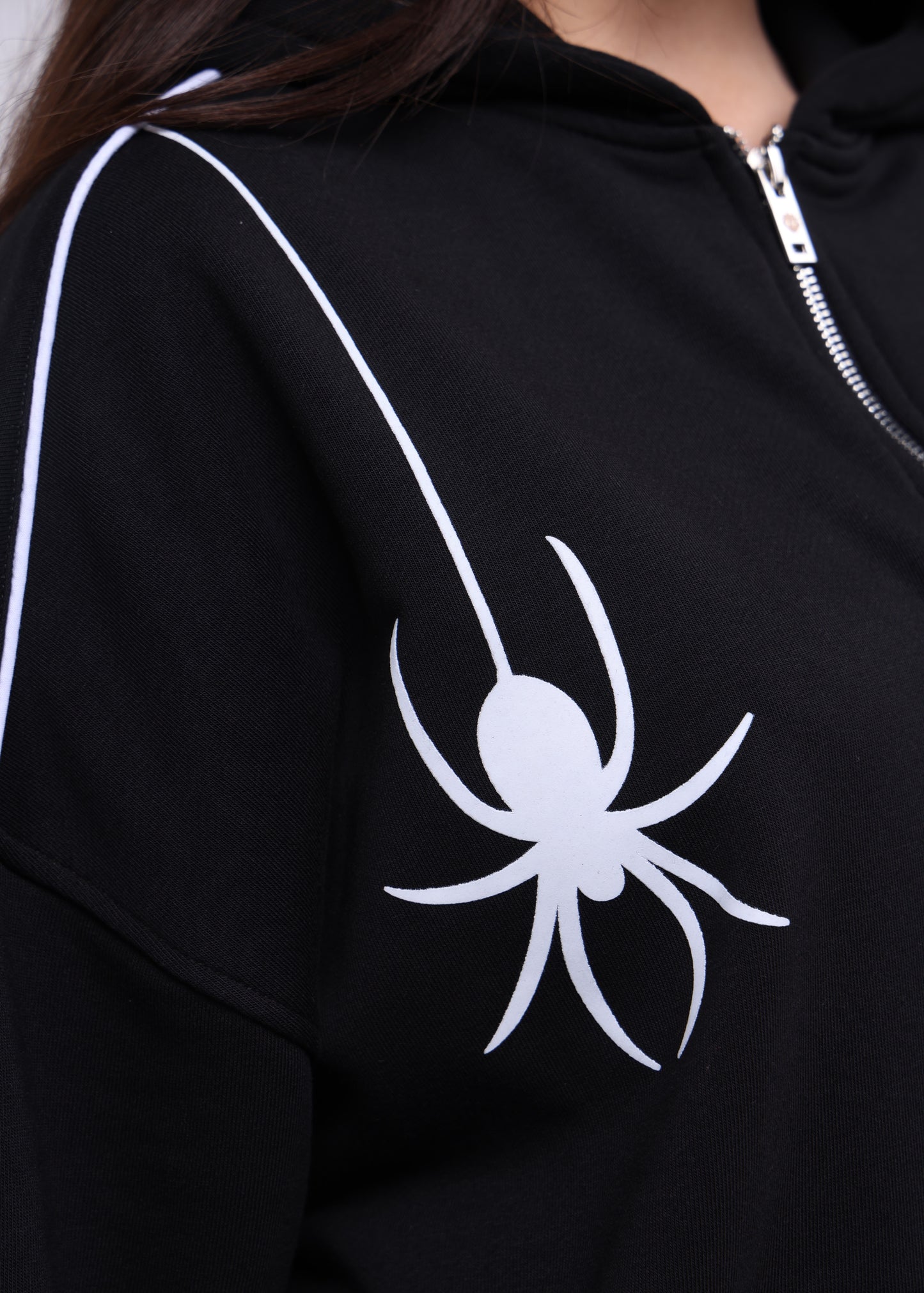 Ensemble Spider Pantalon et Sweat avec capuche zip Edition limitée ( Noir )