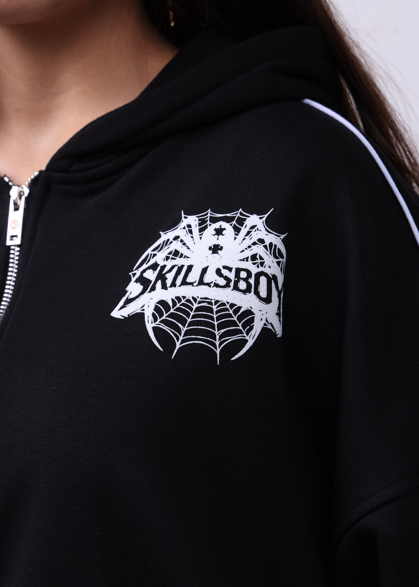 Ensemble Spider Pantalon et Sweat avec capuche zip Edition limitée ( Noir )