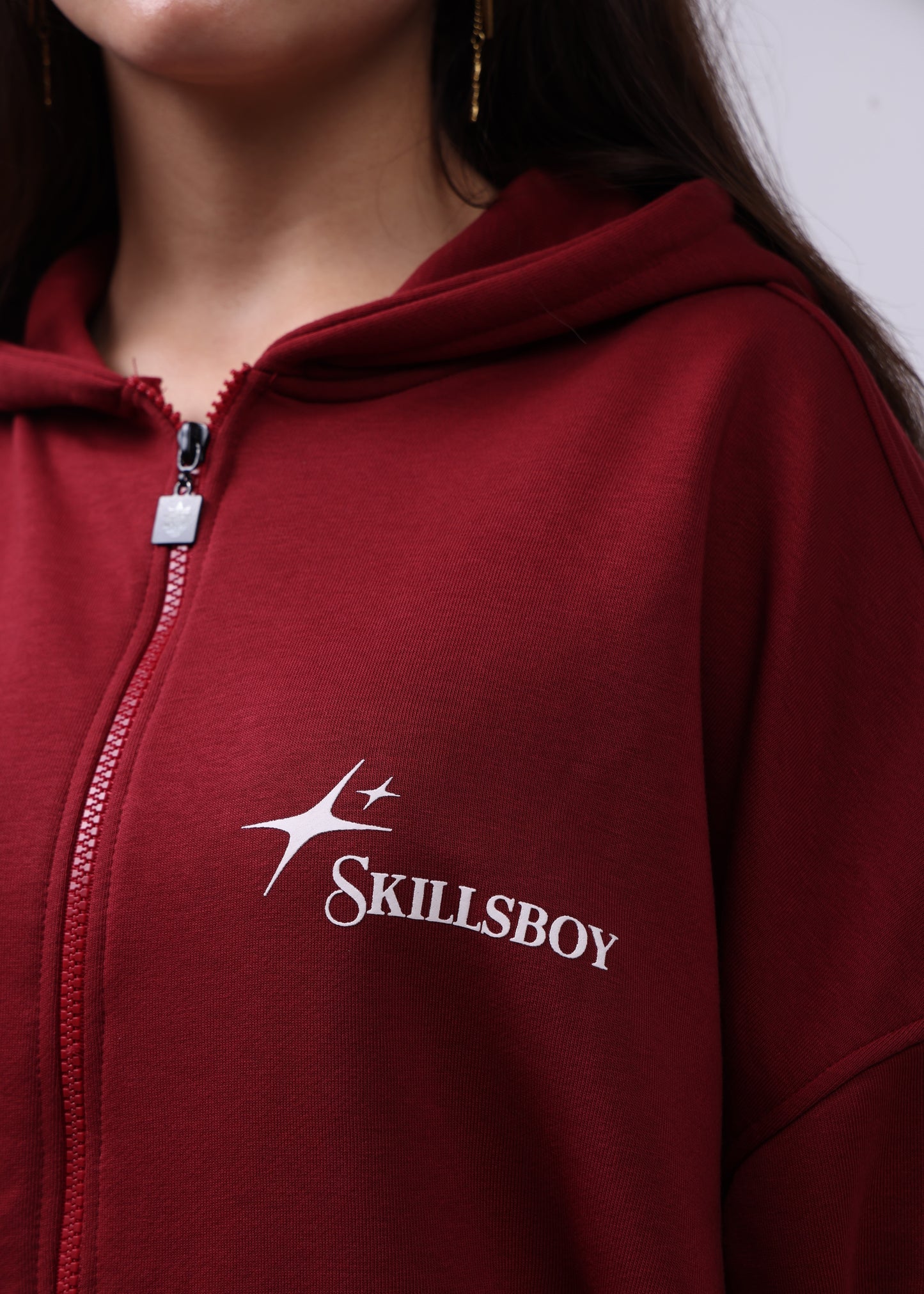 Ensemble Stars Pantalon et Sweat avec capuche zip Edition limitée ( Rouge bordeaux )