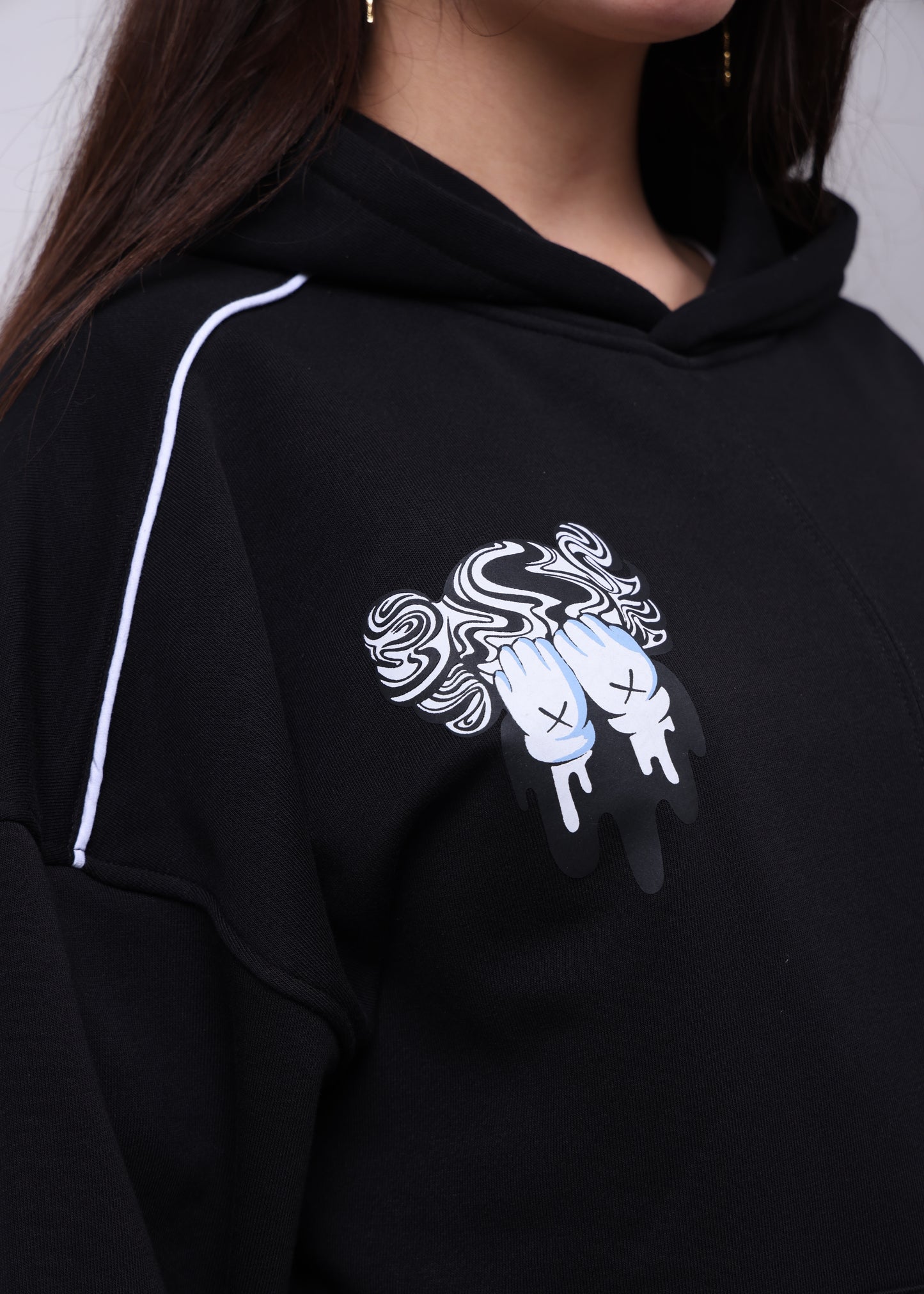 Ensemble Kaws Pantalon et Sweat avec capuche zip Edition limitée ( Noir )