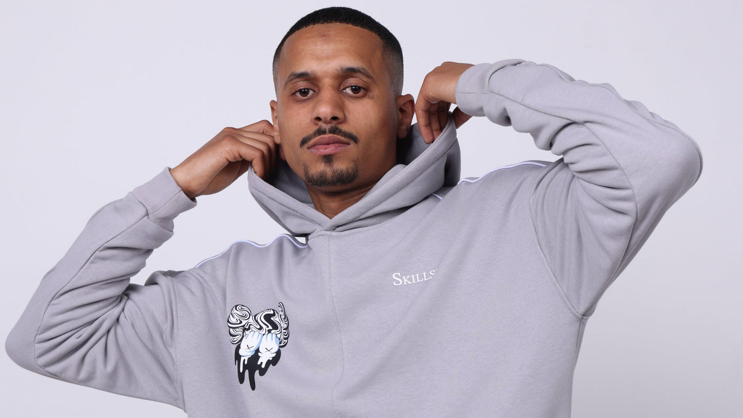Ensemble Kaws Pantalon et Sweat avec capuche zip Edition limitée ( Gris )