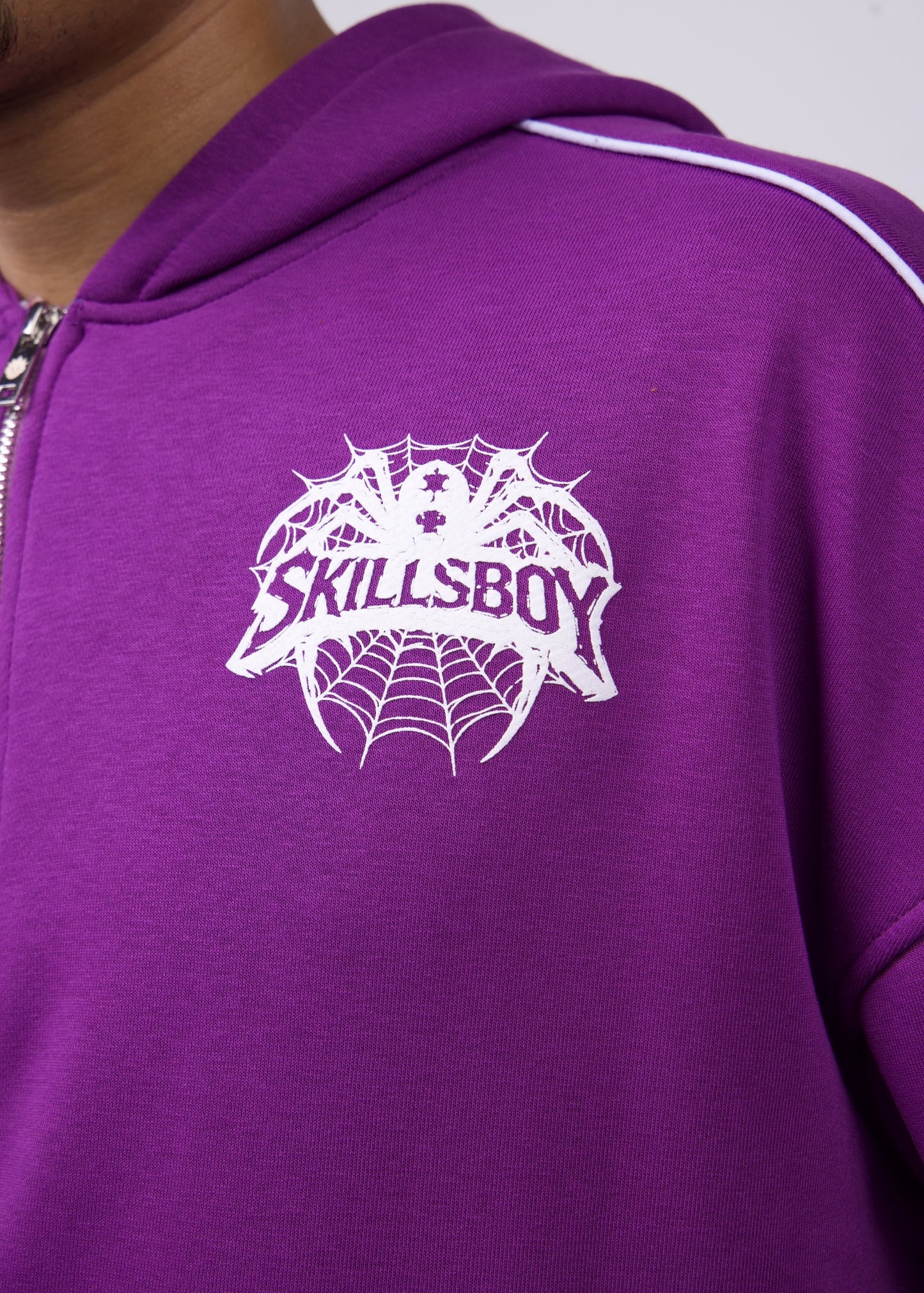 Ensemble Spider Pantalon et Sweat avec capuche zip Edition limitée ( Violet )