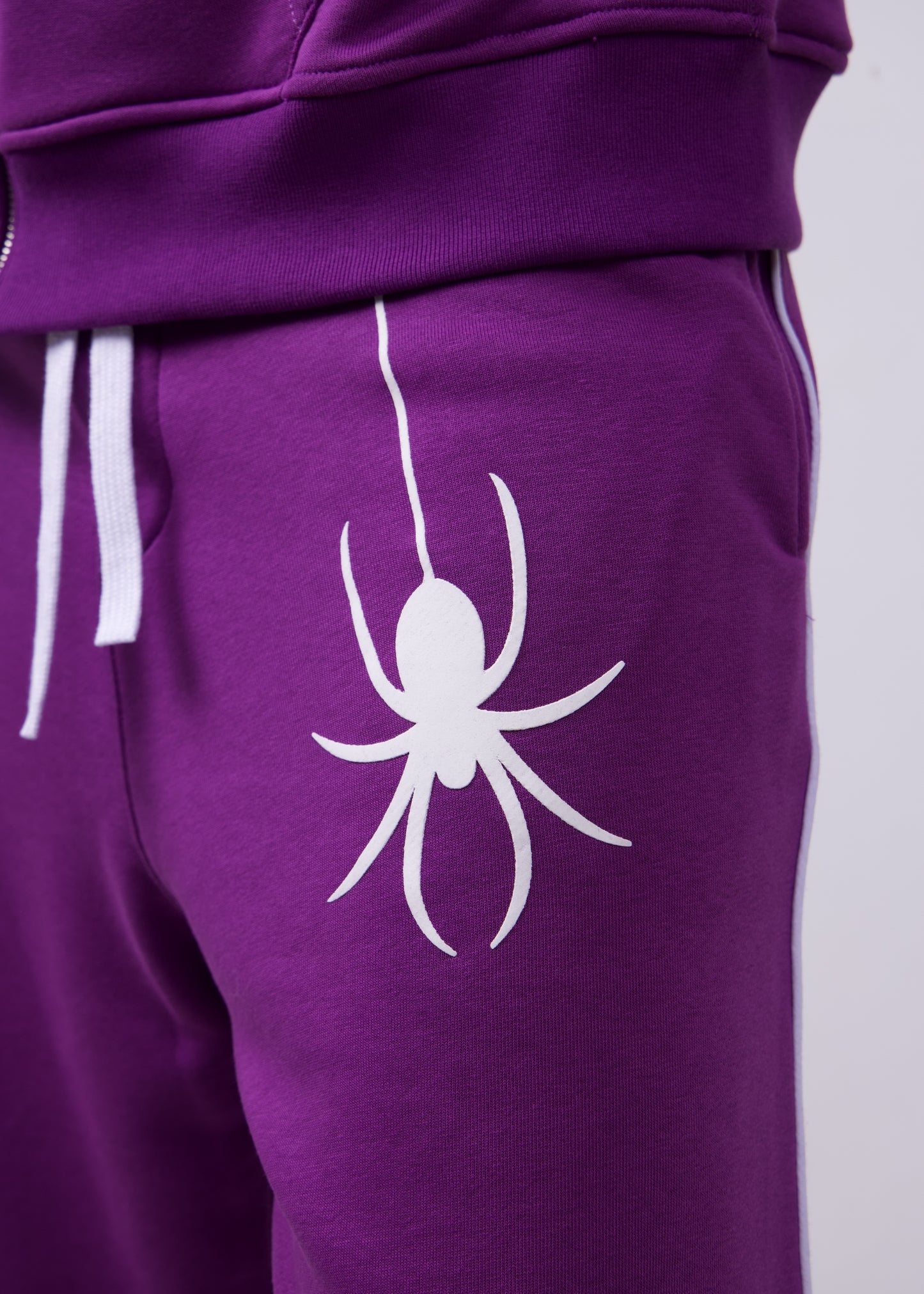 Ensemble Spider Pantalon et Sweat avec capuche zip Edition limitée ( Violet )